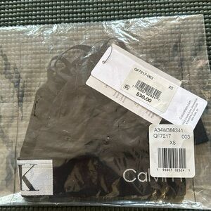 Calvin Klein 1996 Cotton Stretch Unlined Triangle Bralette Size XS